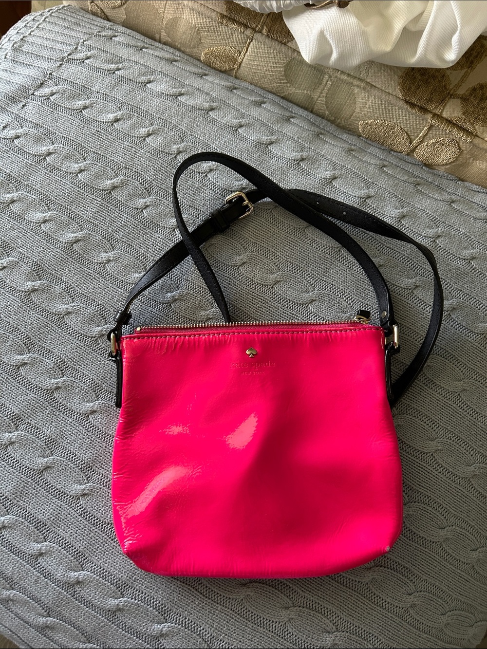 kate spade New York Hot Pink Patent Crossbody Bag